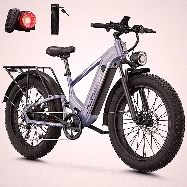 26" Fat Tire Hydraulic Air Susp 1800W 36MPH Adult E-Bike 85Mi Mountain NEW