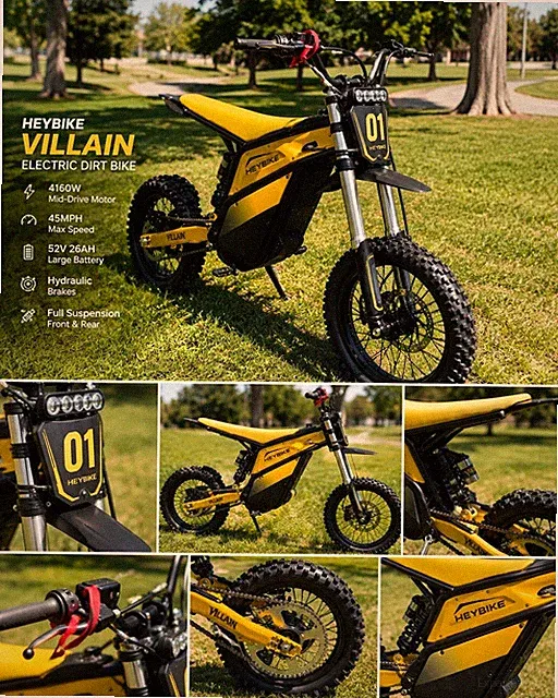 Brand New 2026 Heybike Villain electric bike. 4160W | 45MPH | 52V 26Ah | 190N·m