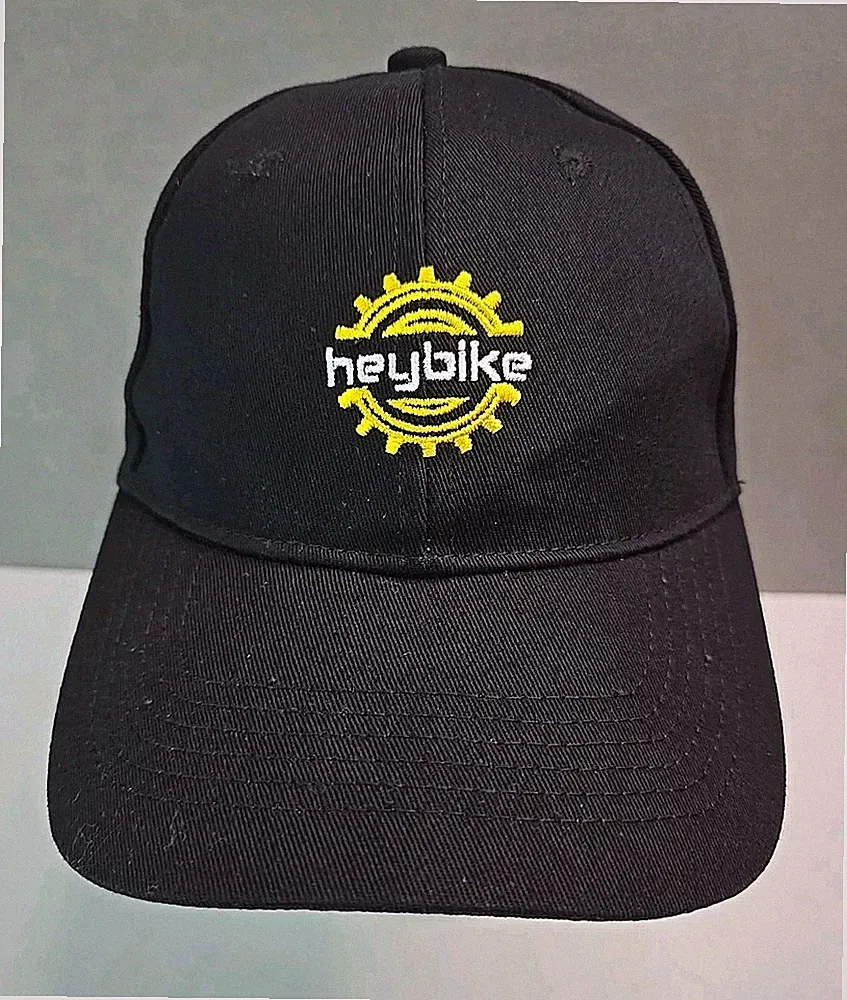 Heybike hat electric bicycle black strap back fat tire bikes road ebike cap