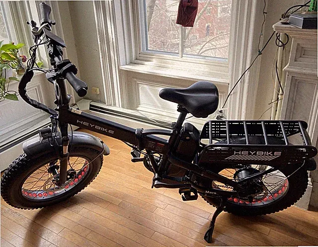 Heybike - Mars 2.0 Foldable E-bike w/ 45mi Max Operating Range - Black