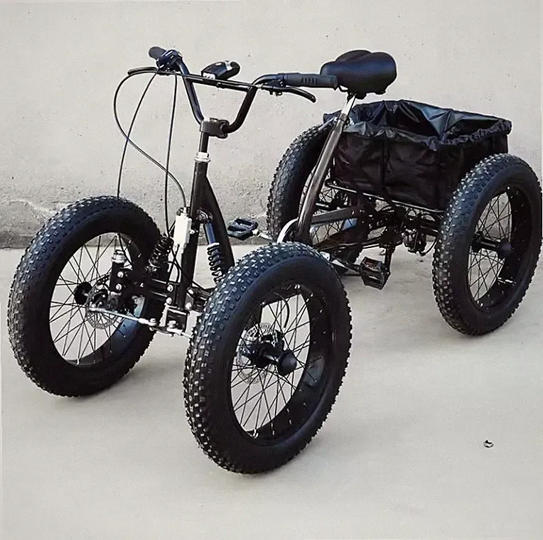 Lightweight Fat Tire 6 Speed Pedal 4 Wheel Off Road Quad Bike Bicycle Free ship