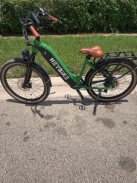 New Green ebike e-bike electric bike 48v HeyBike Cityrun LCD Lights Rack Fenders