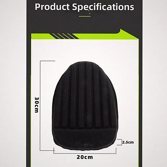Supportive PU Seat Cover for E-Bikes with Ergonomic Shape and Stretch Fabric