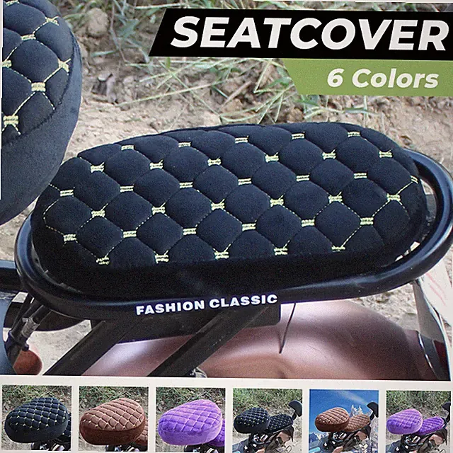Universal Seat Cover Comfortable Thickening Cover Electric Bicycle Seat Cover.