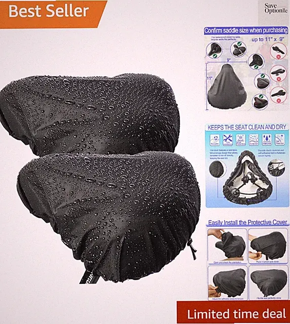 Waterproof Seat Bicycle Covers for Multiple Bicycles and E-Bikes Heavy Duty R...